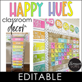Happy Hues Classroom Decor Bundle - Bright Classroom Decor