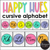 Happy Hues Cursive Alphabet Posters