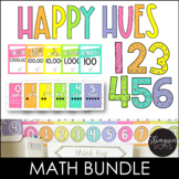 Happy Hues Math Posters Bundle | Bright