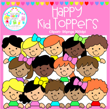 Preview of Happy Kid Toppers Clipart