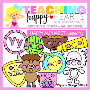 Preview of Happy Letter Yy Clipart