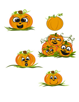 happy pumpkin clipart