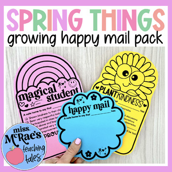 Preview of Spring Happy Mail | Classroom Management | Parent Communication
