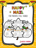 Happy Mail | Positive Notes Home | EDITABLE | Fall