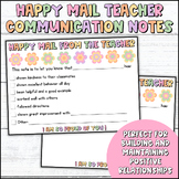 Happy Mail Teacher Communication Notes, Teacher Mail Cards