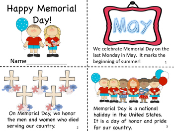 happy memorial day mini book and coloring pages by miss p s prek pups