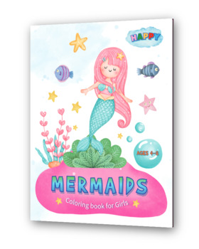 Preview of Happy Mermaids Coloring book