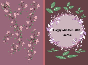 Preview of Happy Mindset Little Journal for Improving children's behavior