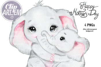 Baby Elephant Clipart Worksheets Teaching Resources Tpt