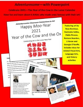 Preview of Happy Moo-Year 2021--Celebrating Art in the Year of the Cow!