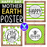 Happy Mother Earth Day Posters Environment Classroom Decor