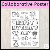 Happy Mother's Day Collaborative Poster - Class Mural Activity