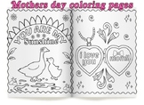 Happy Mother's Day Coloring Pages mothers day coloring she
