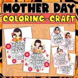 Happy Mother's Day Craft Coloring Sheets, Crafts&Activitie