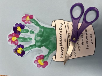 Preview of Happy Mother’s Day Flower Pot Poem for Finger Flower Craft !
