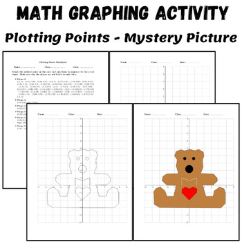 Preview of Happy Mother's Day Math Coordinate Graphing Pictures - Plotting Ordered Pairs