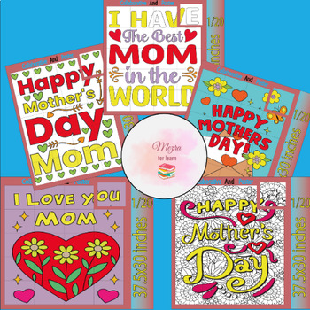 Preview of Happy Mother's Day collaborative posters | Mother's Day ( Mom) Activity Bundle