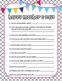 Happy Mother's Day {fun questions about mom!}