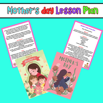 Preview of Happy Mothers day lesson Plan and Posters Printable for 3rd, 4th, and 5th Grade
