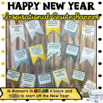 The New Year 2019 Inspirational Quote Banner For Your Classroom Decor