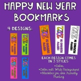 Happy New Year 2022 Themed Reading Bookmarks Ink Friendly