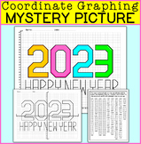 Happy New Year 2023 Coordinate Graphing Picture - New Year