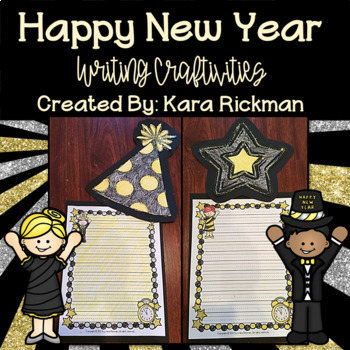 Preview of Happy New Year 2024: Writing Craftivities