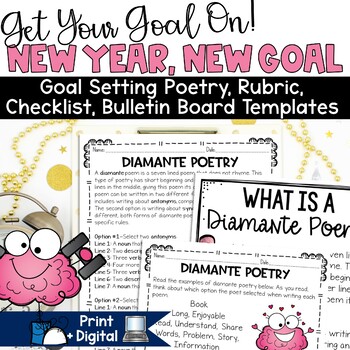 Preview of New Year 2024 Resolutions Goal Setting January Bulletin Board Ideas