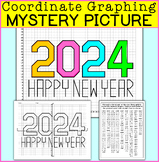Happy New Year 2024 Coordinate Graphing Picture - New Year