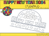 Happy New Year 2024 Crowns *Color & Cut*