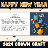 DIY Happy New Year 2024 Hat Craft: New Year's Crafts with 