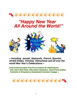 Preview of Social Inclusion ESL Speaking Skills: Happy New Year All Around the World!