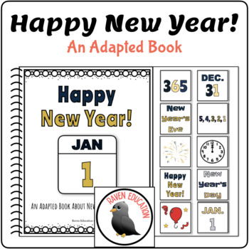 Preview of Happy New Year! An Adapted Book About New Year's Eve and New Year's Day.