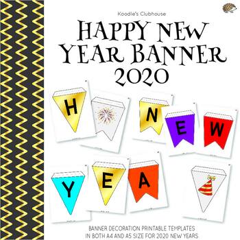 Preview of Happy New Year Banner 2020