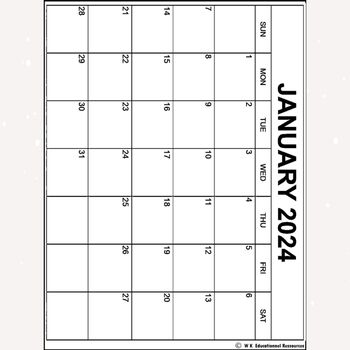 Happy New Year Calendar 2024 Teacher Productivity Teacher Planner About ...