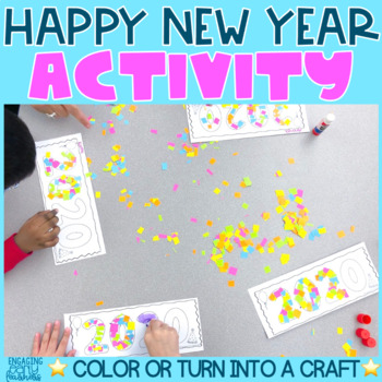 Preview of Happy New Year Coloring Pages | Updated for 2024