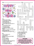 HAPPY NEW YEAR Crossword Puzzle Worksheet Activity