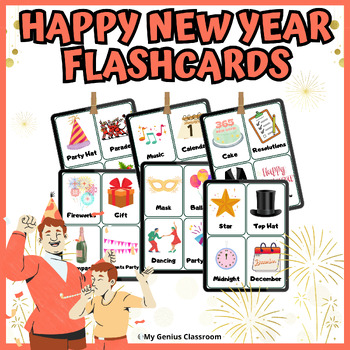 Preview of Happy New Year Flashcards 2024
