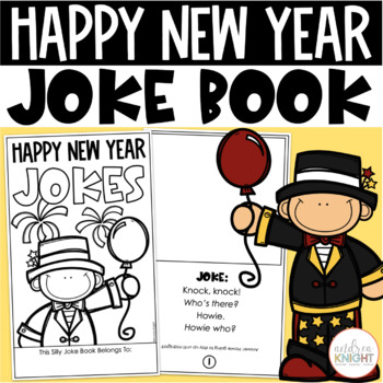 Preview of Happy New Year - Funny New Year Jokes - A Holiday Joke Book for Grades 1-2