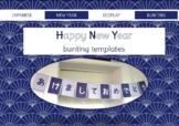 Japanese: Happy New Year NOREN-style bunting!