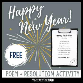 FREE New Year Poem + Resolution Activity for 2022 by MsJordanReads