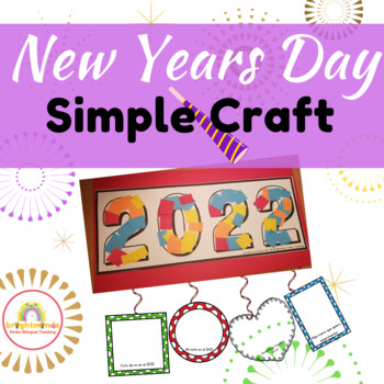 Preview of Happy New Year Simple Craft Activity Bilingual