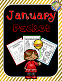 January-New Year's Math and Literacy Packet