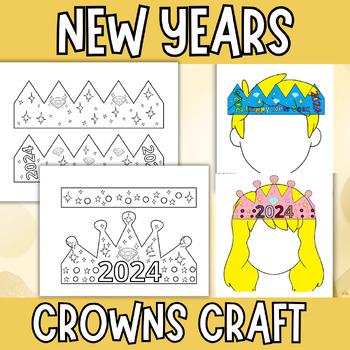 Preview of Happy New Years 2024 Hats | 2024 Crowns Craft | 2024 New Year Crown #TOAST23