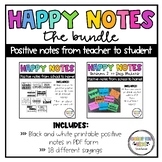 Happy Notes BUNDLE // Quick and easy positive communication