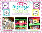 Happy Organized Teacher {Closet & Supply Labels}