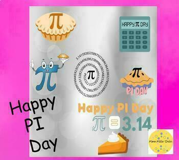 Preview of Happy PI Day Gift Tags Treat Bags Page March Math Pie (3.14) Student Staff