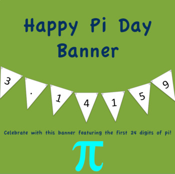 Preview of Happy Pi Day Banner!
