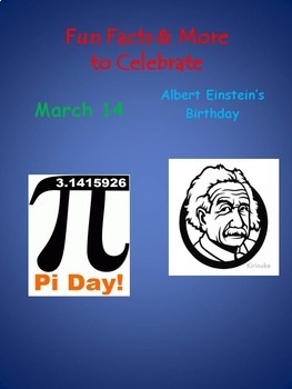 Preview of Happy Pi Day March 14 & Albert Einstein's Birthday, too