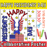 Happy Presidents Day Collaborative Coloring Poster Bulleti